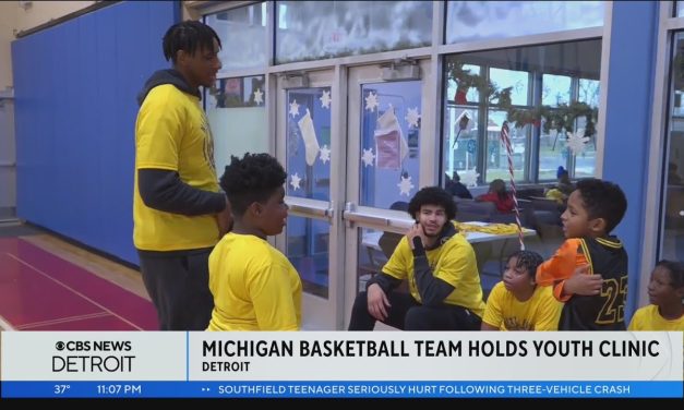 Youth Basketball Clinic Gives Detroit Kids Opportunity To Learn From Michigan Basketball Players